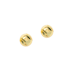 CC Sport Gold Tennis Ball Earrings