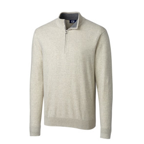 Big & Tall Lakemont Tri-Blend Quarter Zip Pullover Sweater	(BCS07728)